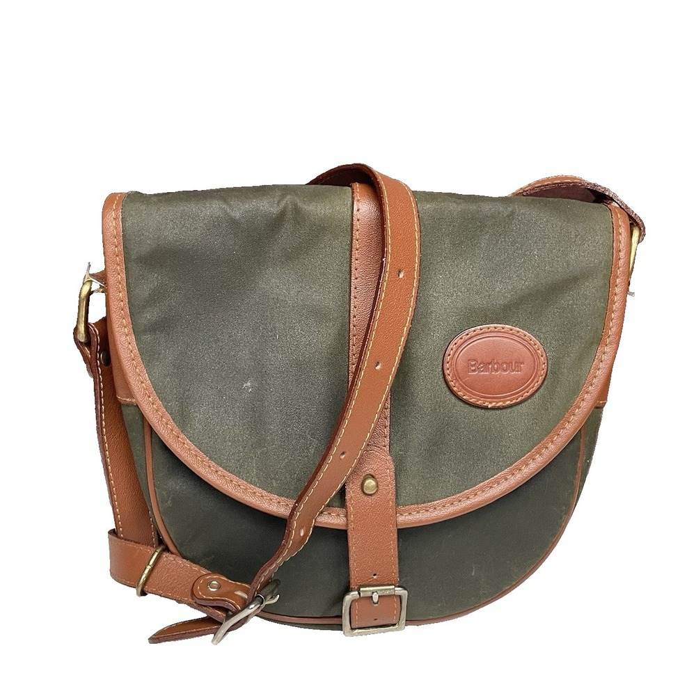 BARBOUR B725 Jura Thornproof Wax Cotton Sage Green Shoulder Bag